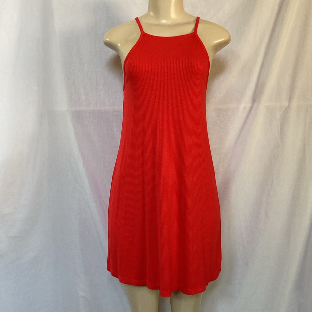 FOREVER 21 CLOTHING Juniors Girls Knit Mini Dress Size X-Small Coral Color NWT